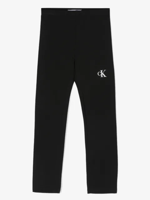 Calvin Klein Kids logo-print cotton leggings