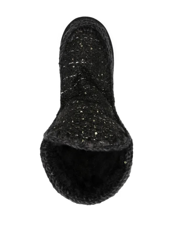 Sequin clearance black booties