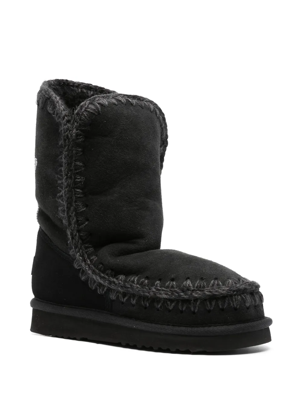Mou Eskimo 24 star-motif ankle boots - Zwart