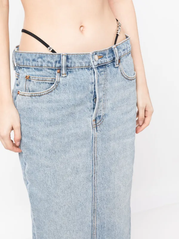 Alexander Wang Low-waisted Thong Jeans - Blue