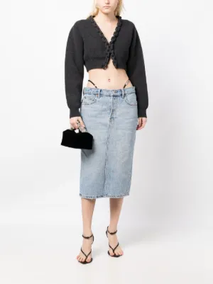 Alexander Wang リアスリット デニムスカート Alexander Wang デニムスカート通販 - FARFETCH