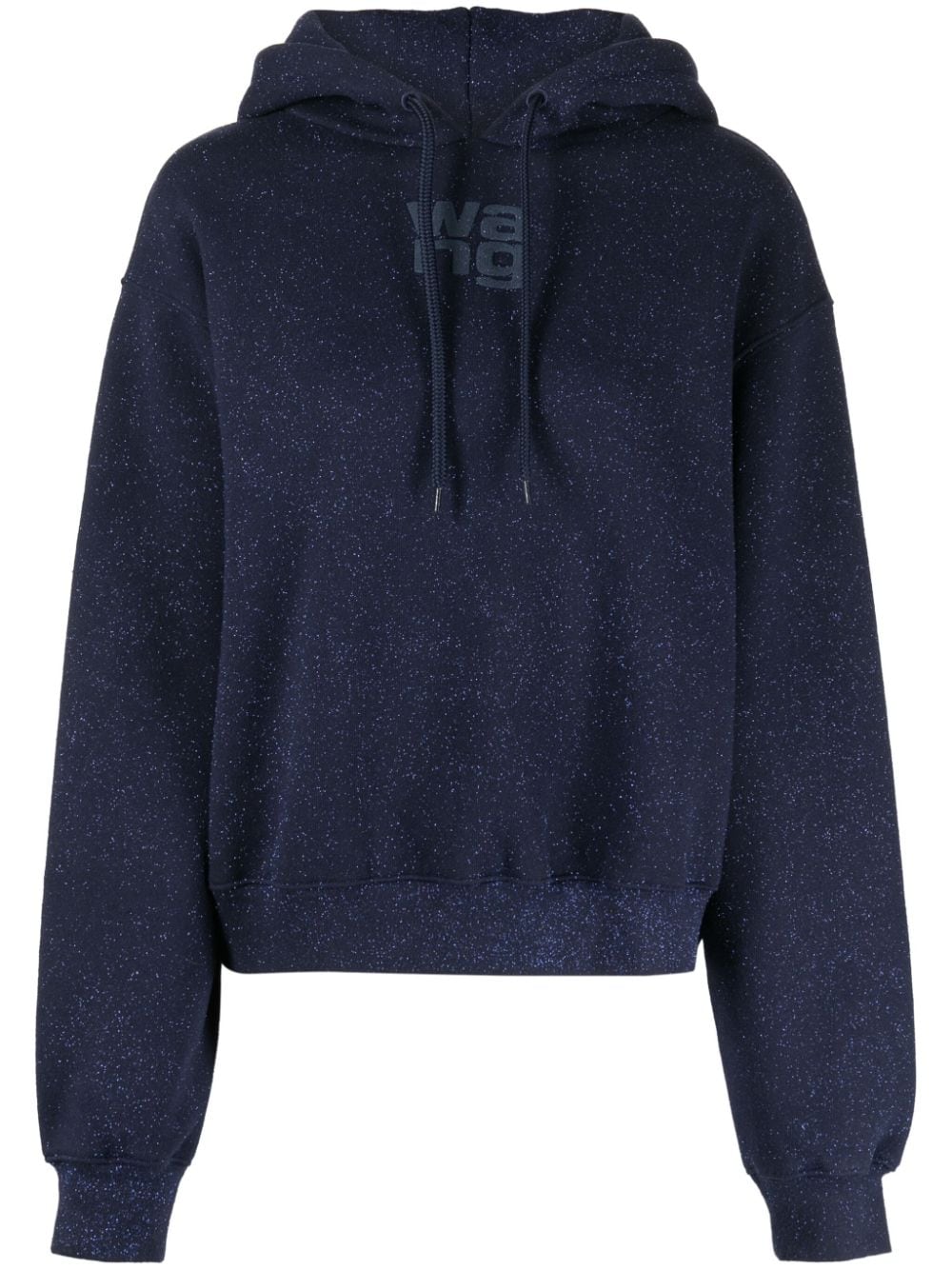 Alexander Wang Hoodie met geborduurd logo Blauw