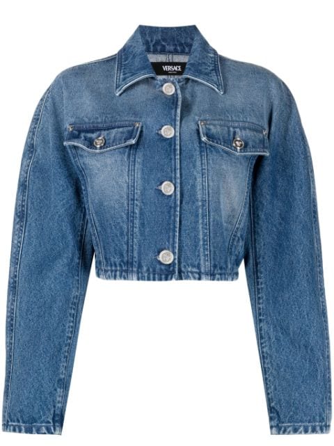 Versace cropped denim jacket