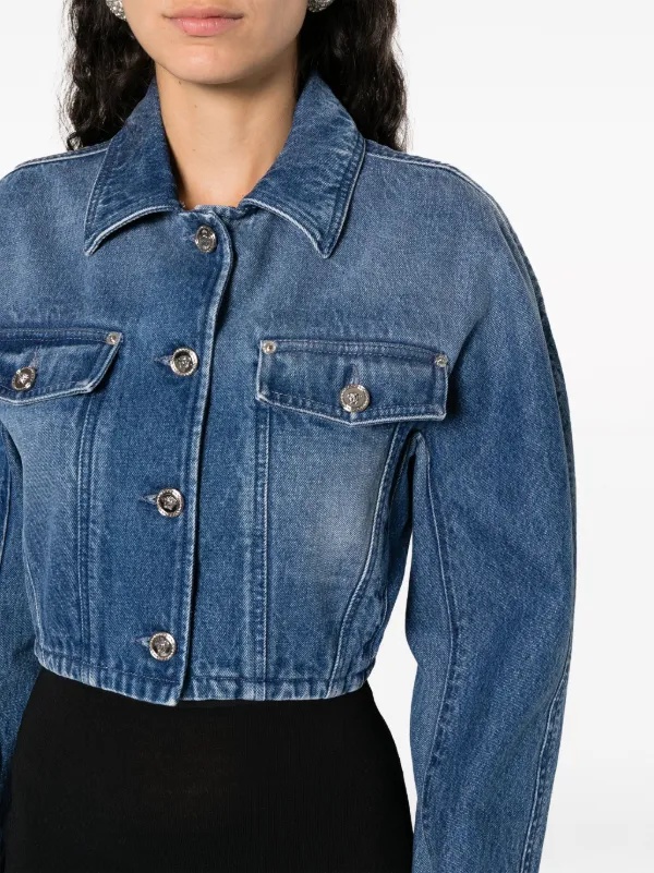 Teal deals denim jacket