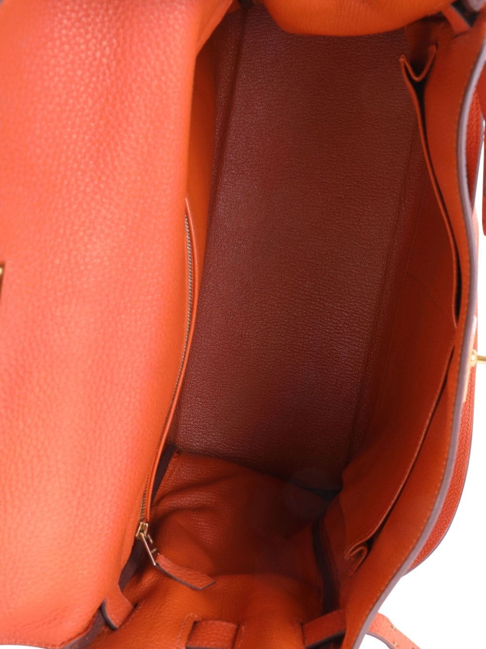 Pre-owned Hermes  Retourne Kelly 32 Handbag In Orange