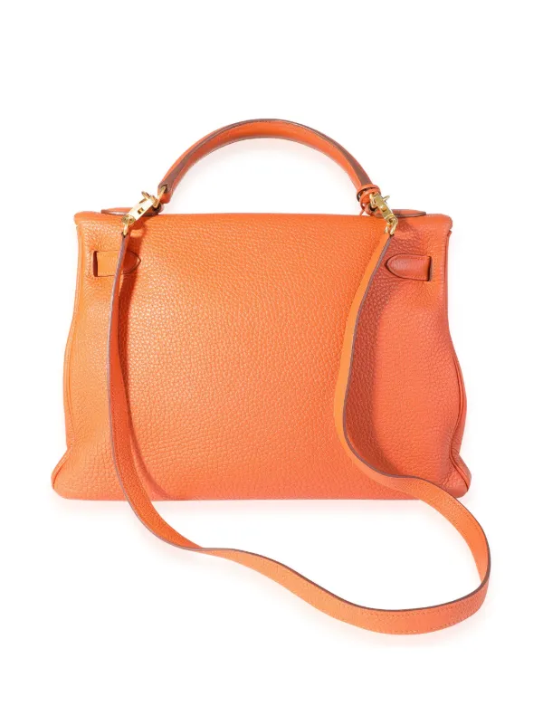 Hermes Pre Owned Retourne Kelly 32 Handbag Orange FARFETCH IE