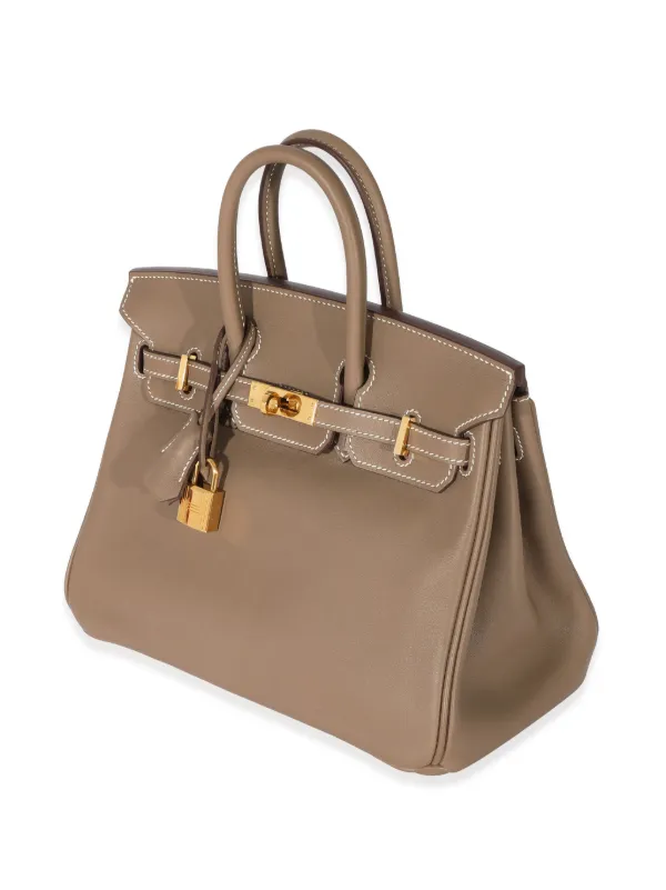 Hermes Pre Owned 2016 Birkin 25 Handbag Brown FARFETCH IE