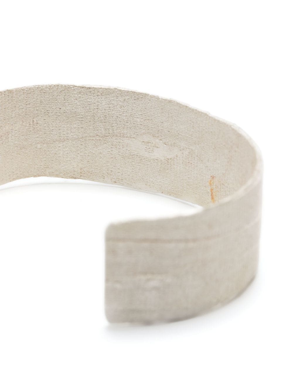 Shop Detaj Textured Cuff Bracelet In White
