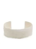 Detaj textured cuff bracelet - White