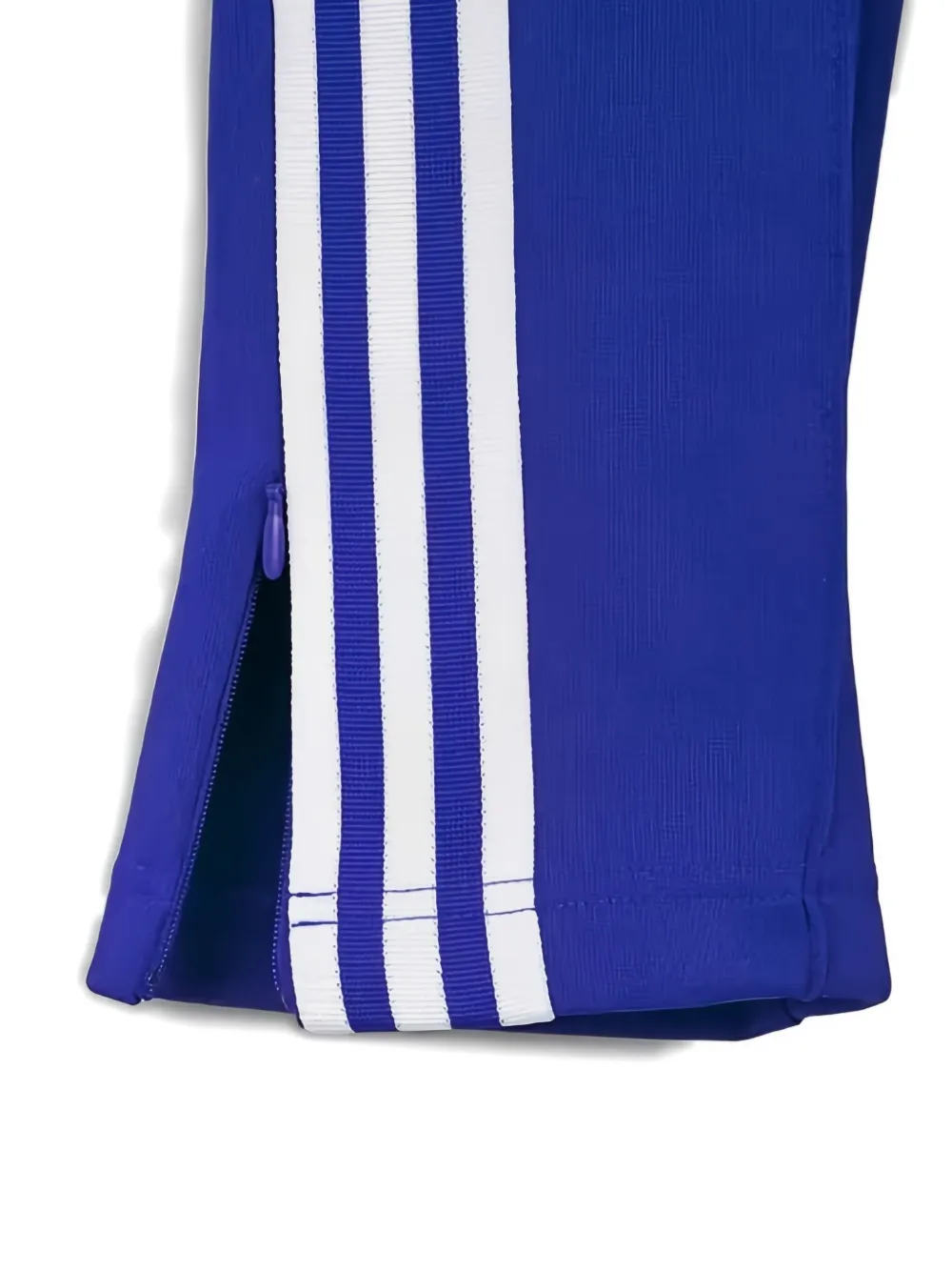 adidas side-zip three-stripe trousers BLUE