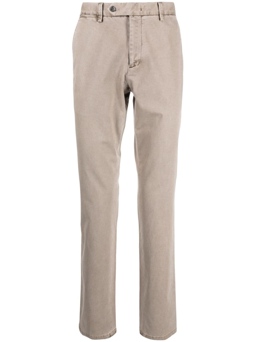 garment-dyed cotton-blend trousers