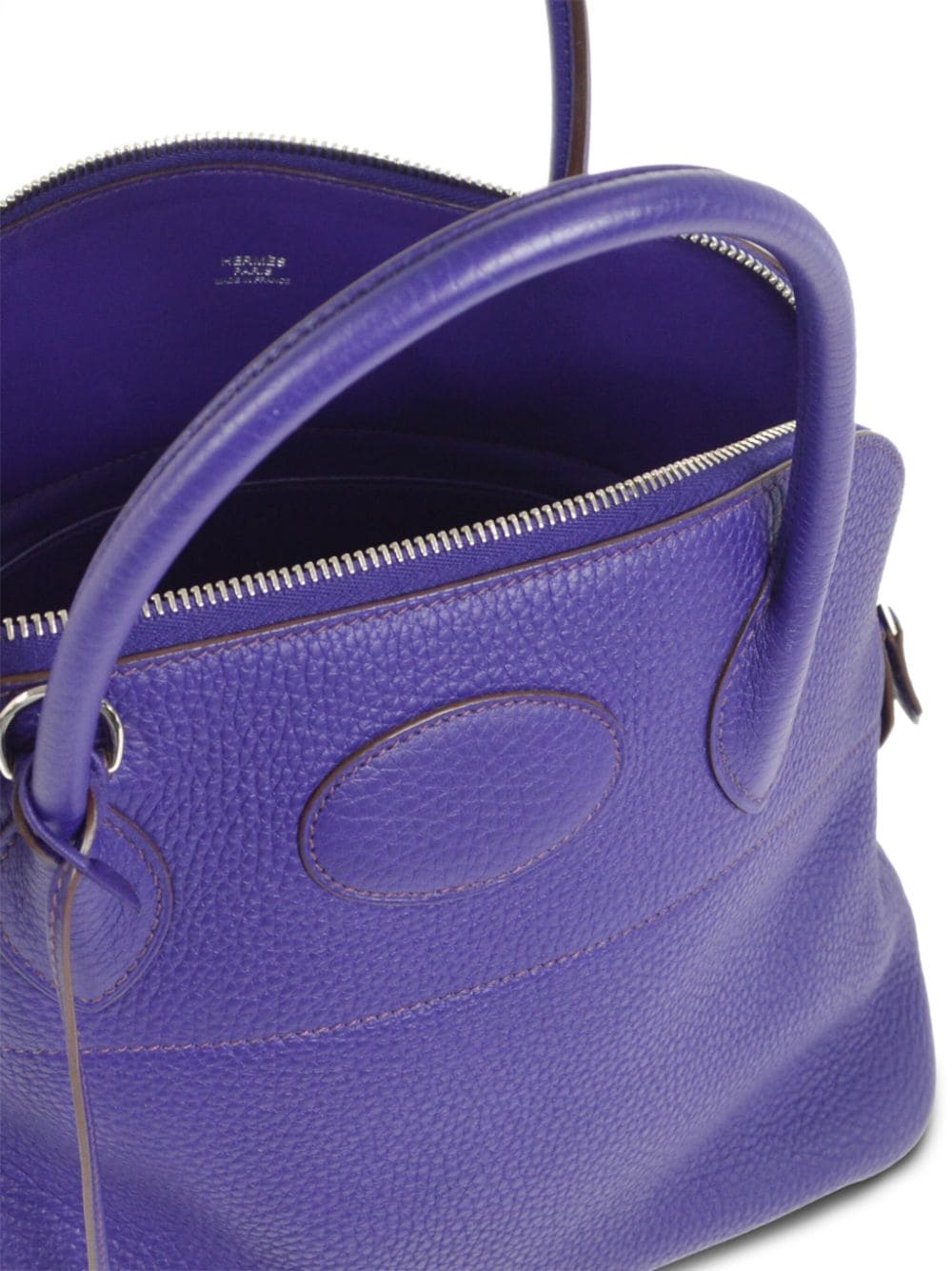 Pre-owned Hermes 2010  Bolide 31 Tote Bag In Purple