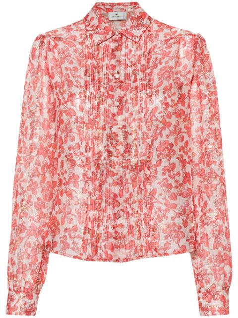 ETRO Berry-print silk shirt Women