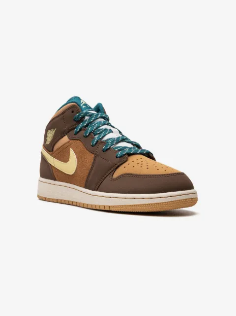 Jordan Kids tenis Air Jordan 1 Mid Cacao Wow