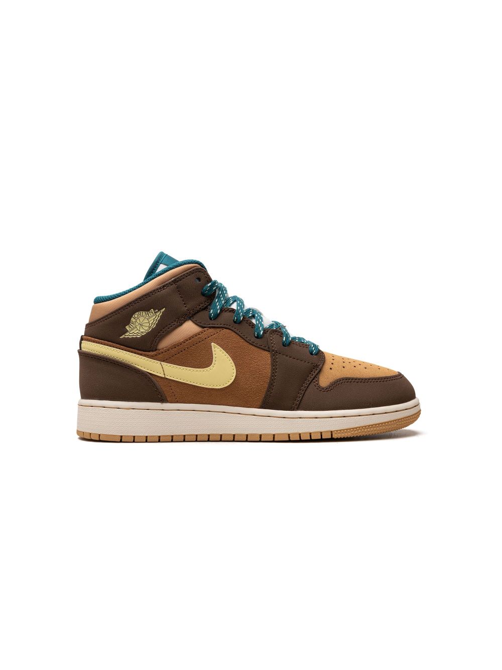 Shop Jordan Air  1 Mid "cacao Wow" Sneakers In Blue