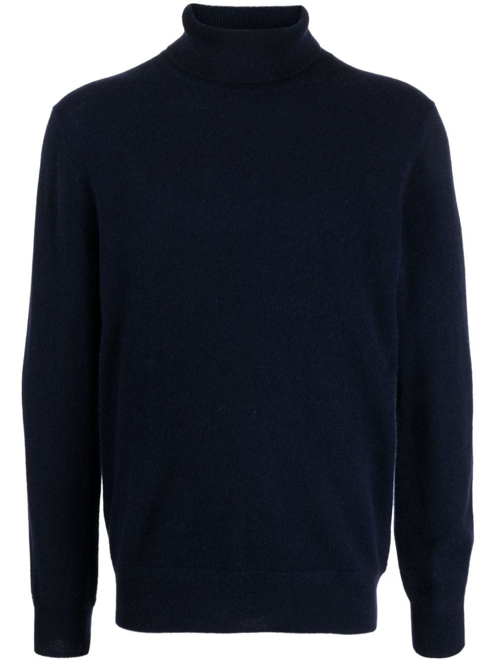 Man On The Boon. Roll-neck Cashmere Jumper In Blue