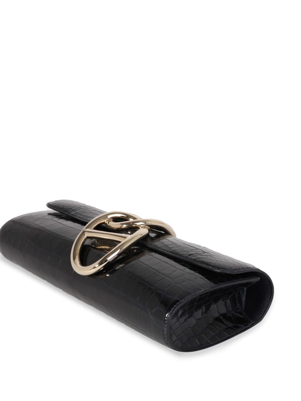 Past auction: Black alligator Hermes clutch purse