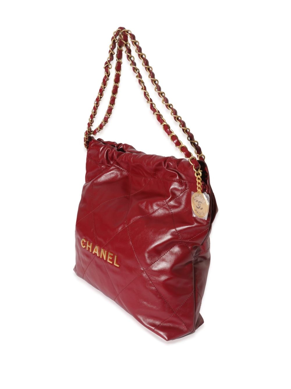 Pre-owned Chanel 2022 Small 22 Handbag In Red