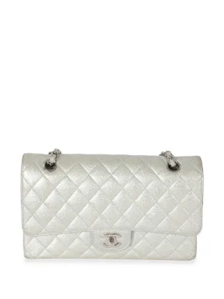 CHANEL Pre-Owned ダブルフラップ ショルダーバッグ M | ホワイト
