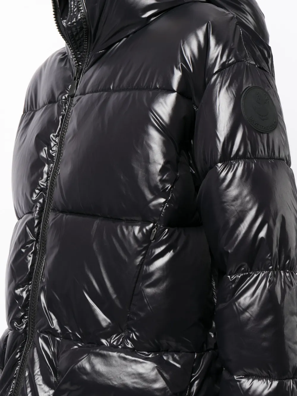 Puffer jacket on sale mens shiny