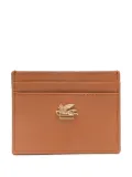 ETRO leather card holder - Brown