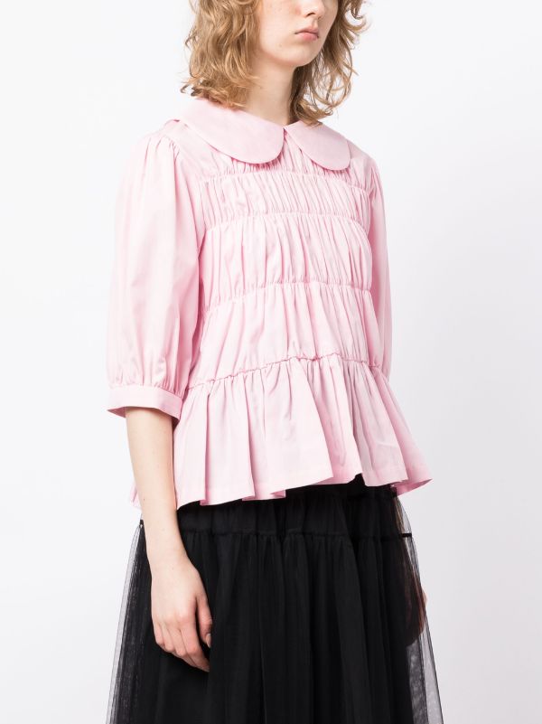 Comme Des Garçons Girl Padded Peter Pan-collar Top - Farfetch