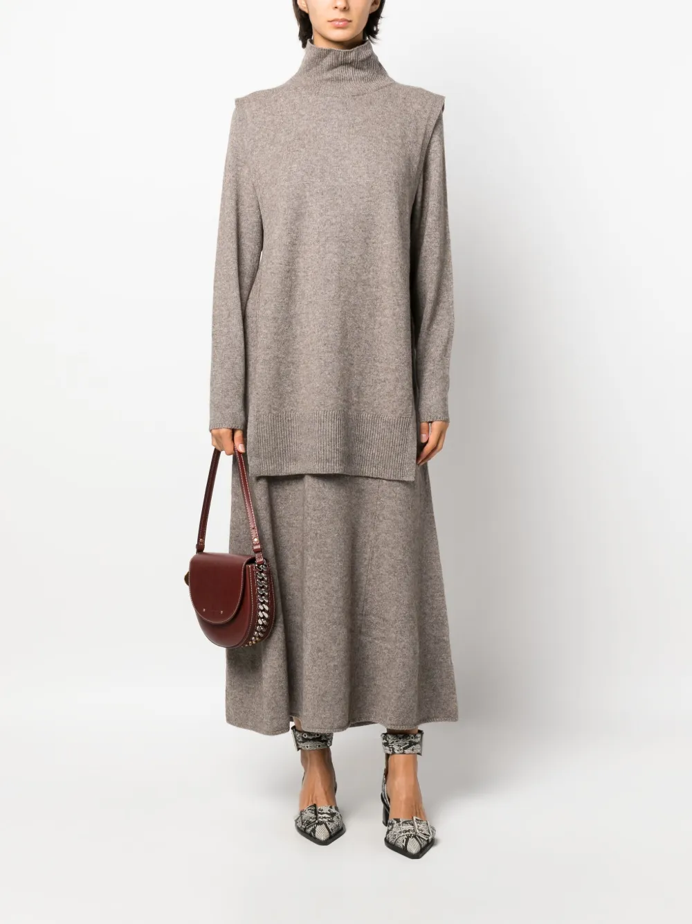 By Malene Birger Zania knitted bib top - Bruin