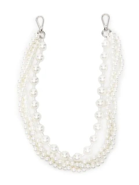 Simone Rocha layered faux-pearl keyring