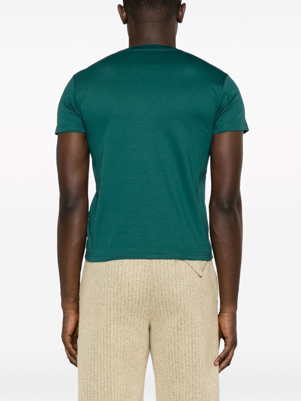 Lanvin logo-embroidered cotton T-shirt Men