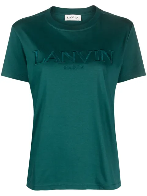 Lanvin logo-embroidered cotton T-shirt 