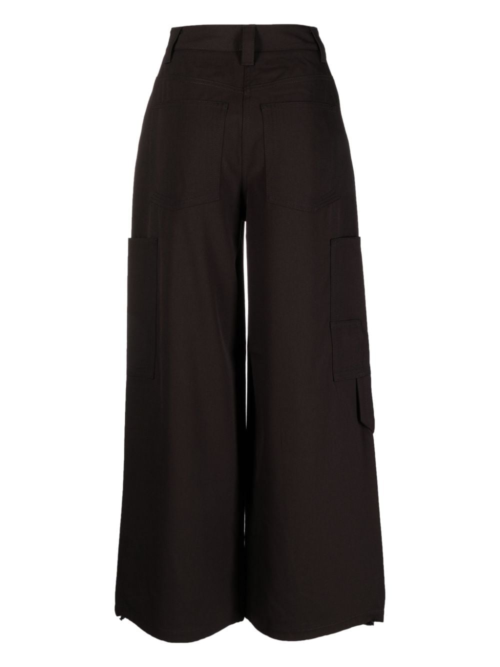 Sunnei high-waist wide-leg trousers - Bruin