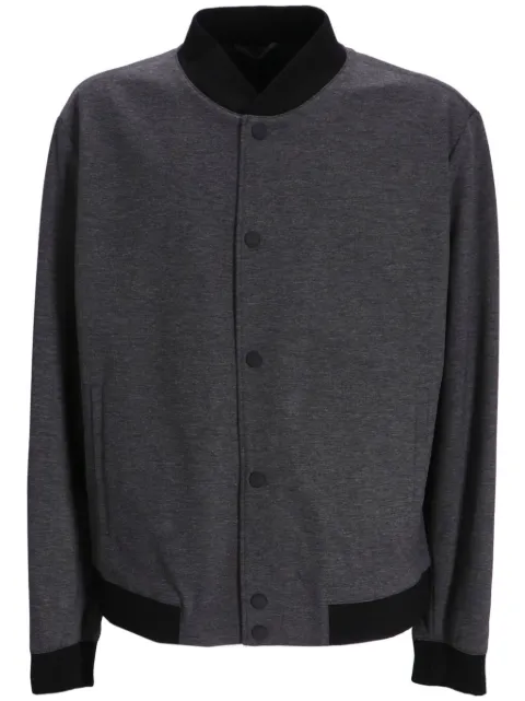BOSS mélange-effect bomber jacket