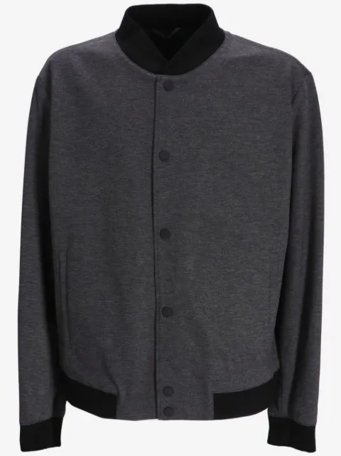 BOSS mélange-effect bomber jacket