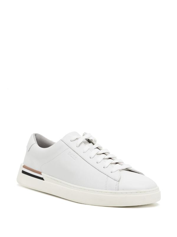 Mens boss store white trainers