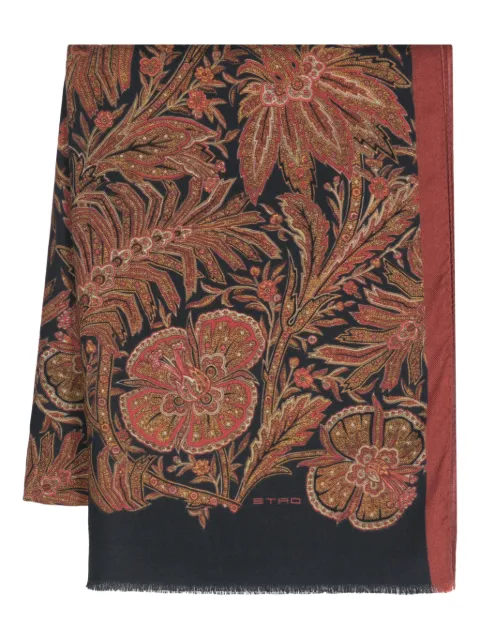 ETRO floral-print cashmere-blend scarf 100079380 - 0