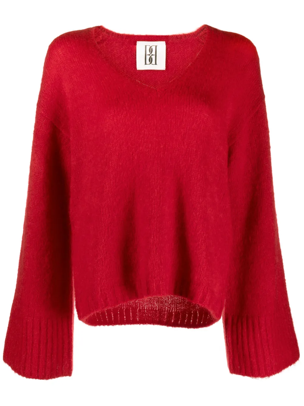 By Malene Birger Trui met V-hals Rood