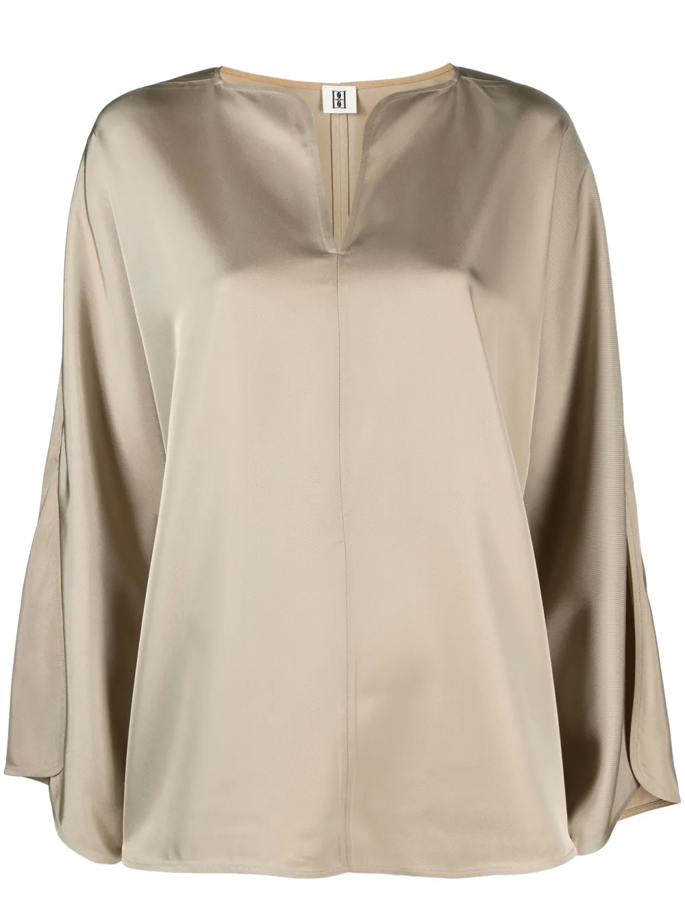 By Malene Birger Satijnen blouse Beige