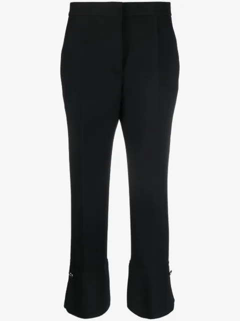 MSGM pressed-crease high-waisted trousers