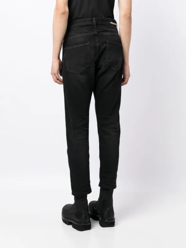 Nicolas Andreas Taralis tapered-leg Cropped Jeans | Black | FARFETCH 