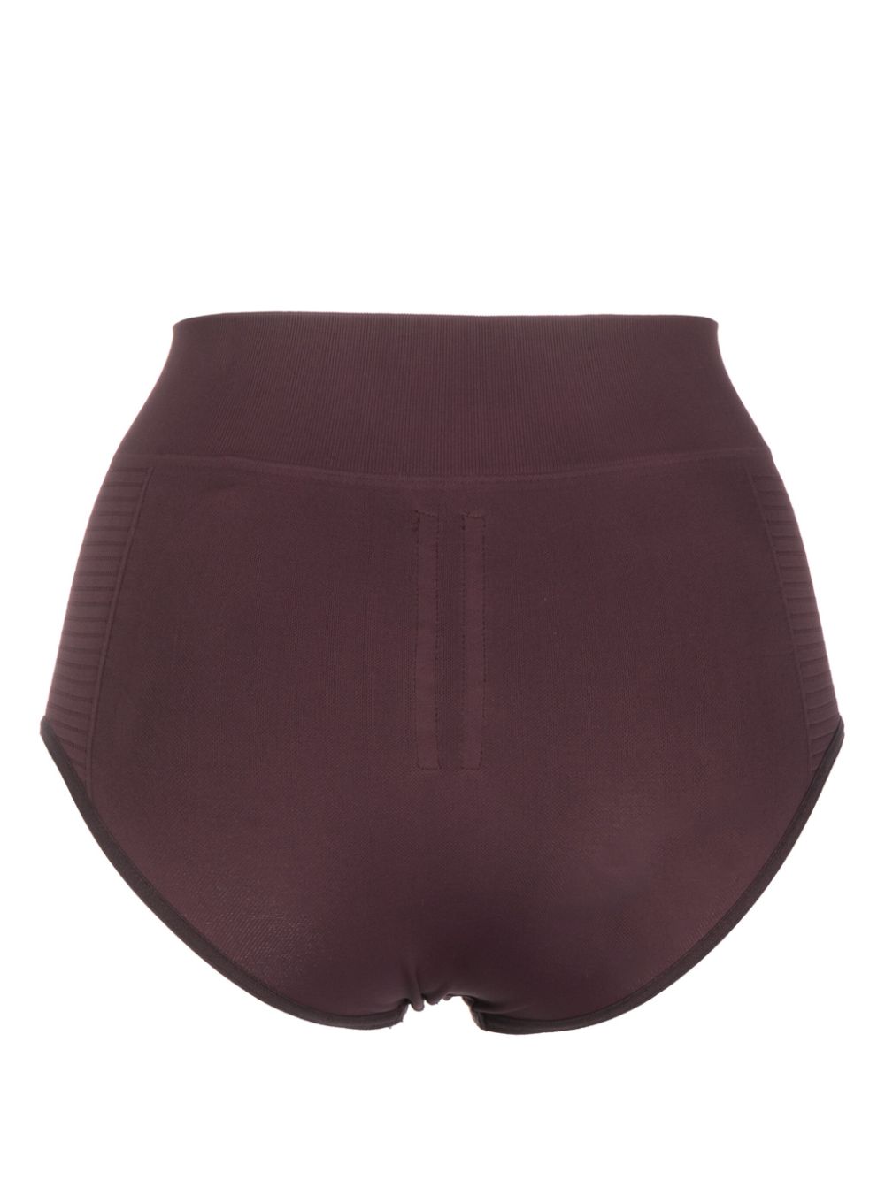 Shop Rick Owens High-waisted Compression Shorts In Purple