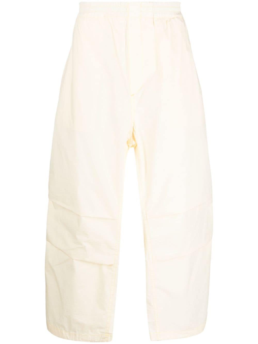 Sunnei Pull-on Wide-leg Trousers In Yellow