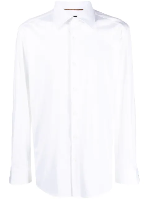 BOSS Camisa com colarinho francês