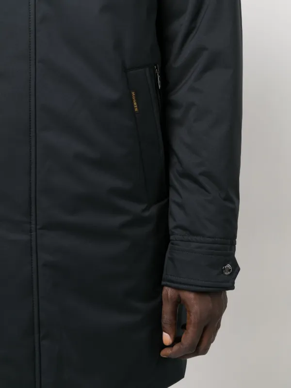 Moorer Vermont Padded Hooded Jacket | Blue | FARFETCH HK