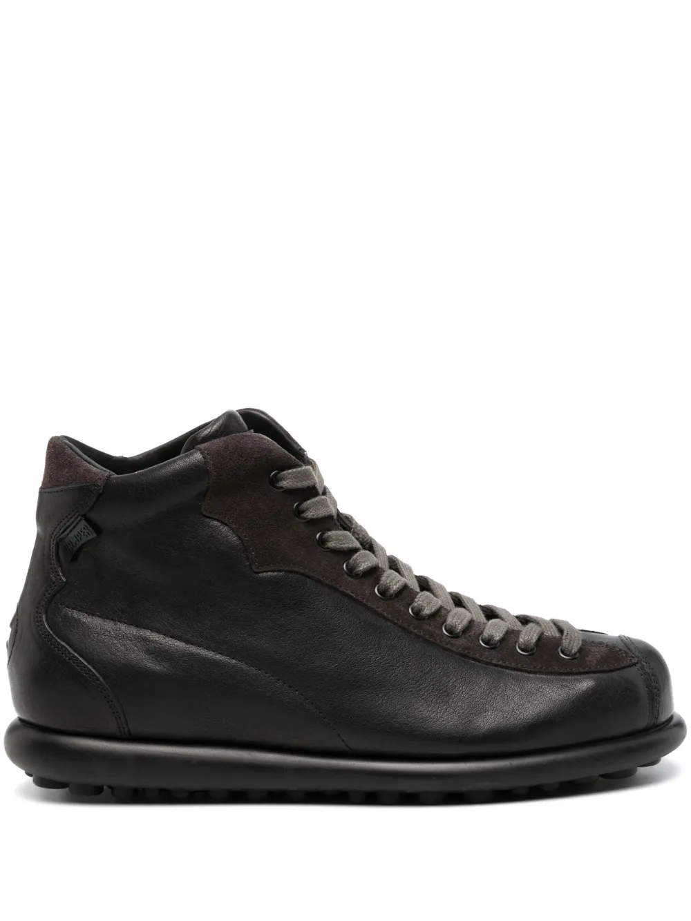 Camper vegetal-leather lace-up ankle boots