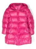 Monnalisa padded hooded coat - Pink