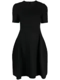 LOEWE short-sleeve flared dress - Black