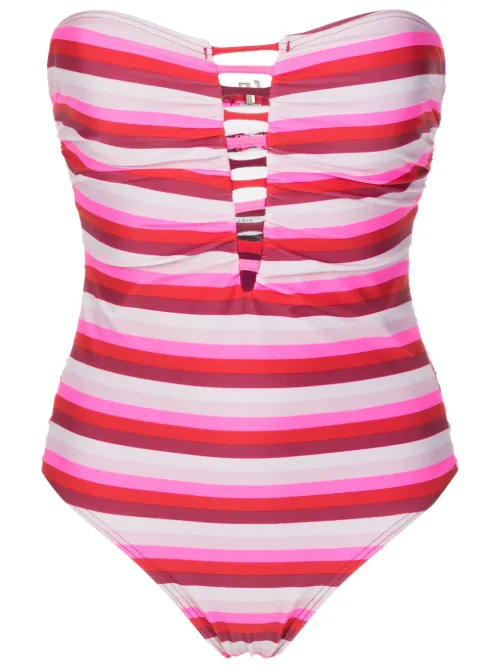 Maillot de bain-bustier à rayures - Amir Slama - Modalova