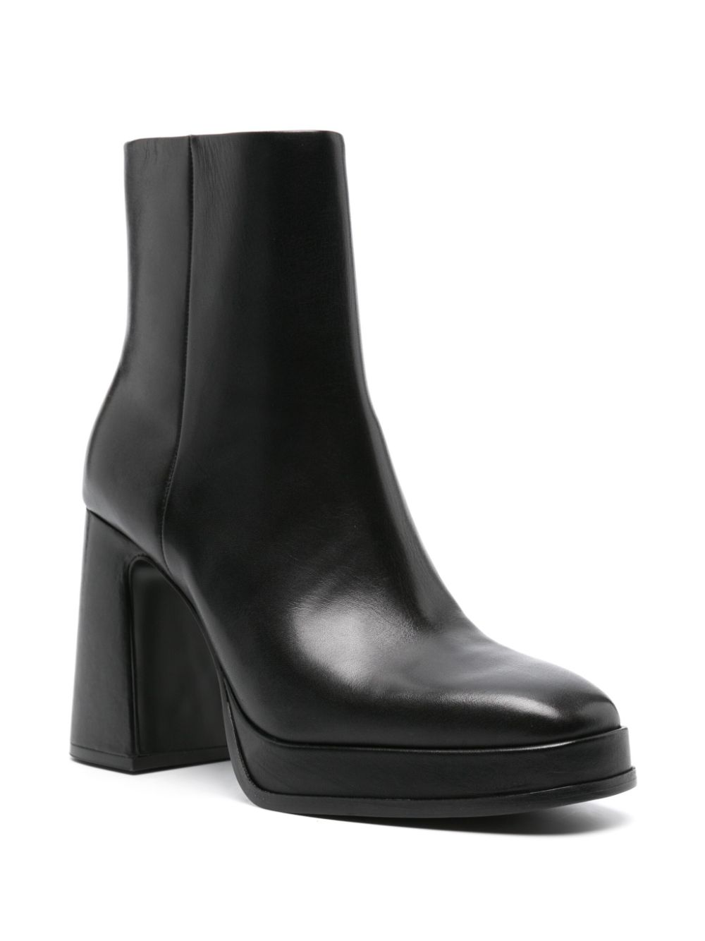 Ash Alyx 100mm leather ankle boots - Zwart