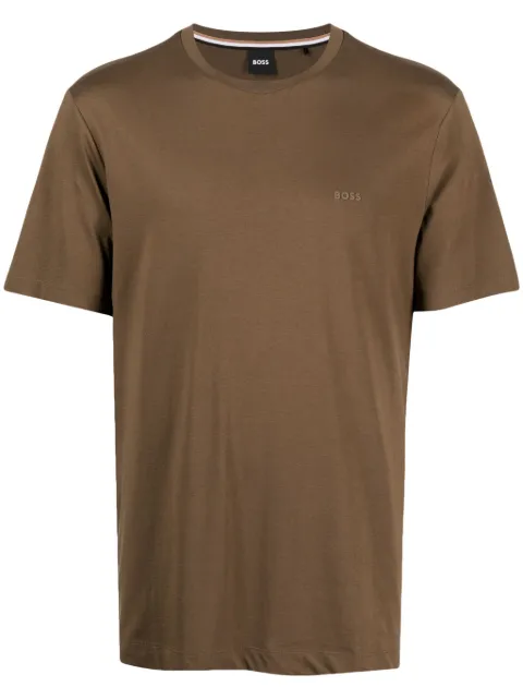 BOSS logo-print crew-neck T-shirt 