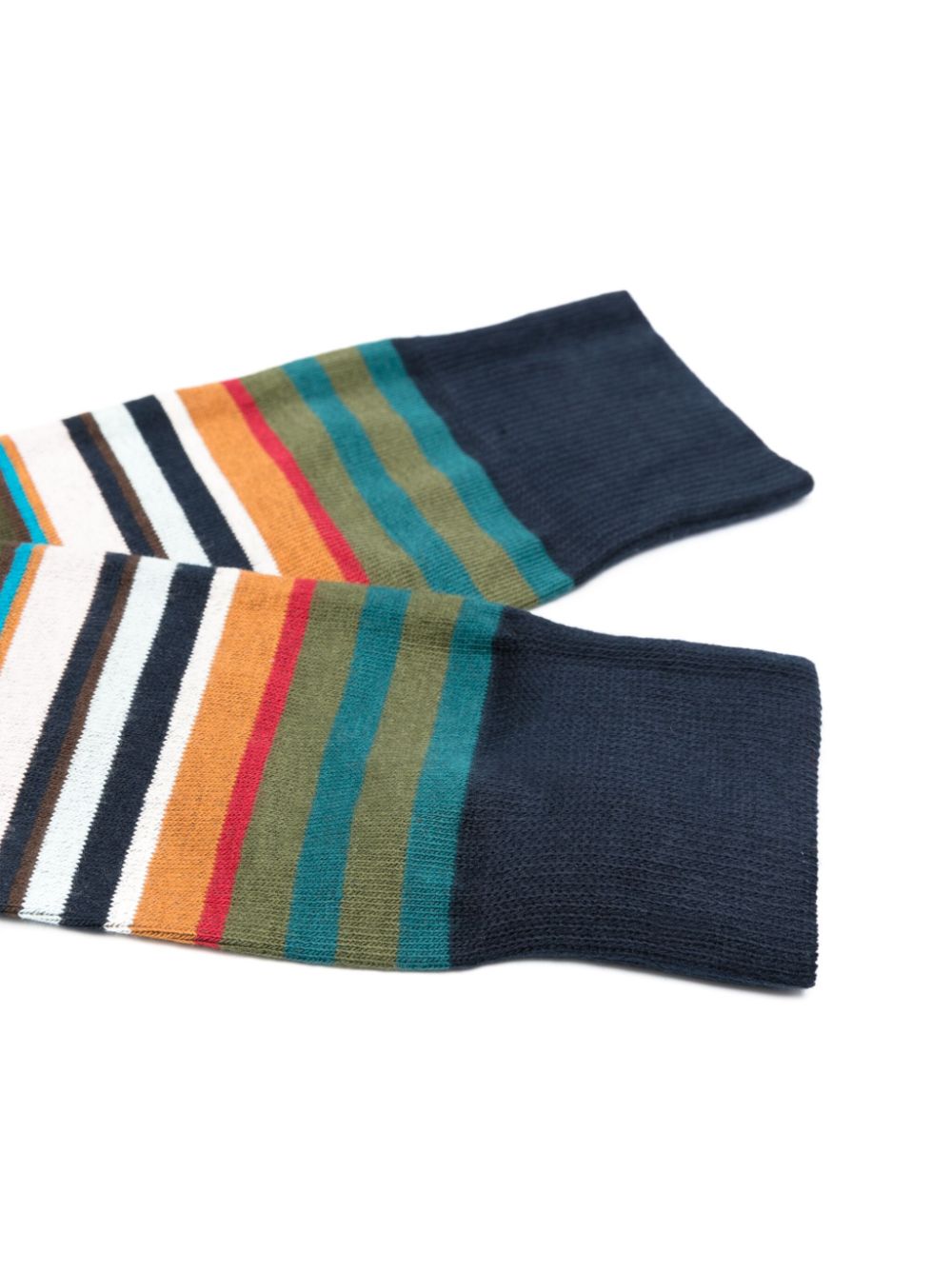 Paul Smith striped cotton-blend socks - Blauw